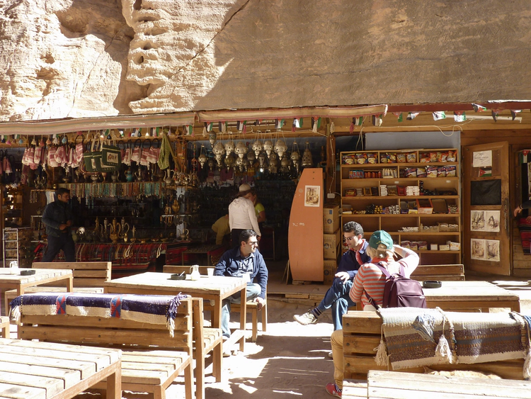 Souvenir shop in Petra